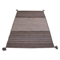 Sivo-béžový bavlnený koberec Webtappeti Antique Kilim, 120 x 180 cm