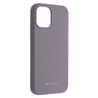 Silikónové puzdro na iPhone 12/12 Pro Mercury Silicone levanduľové