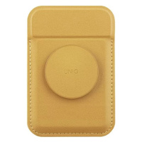 Peňaženka UNIQ Flixa magnetic card wallet with stand yellow MagSafe (UNIQ-FLIXA-CYELLOW)