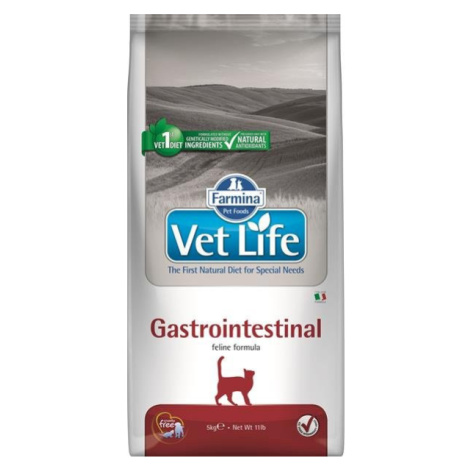 Farmina Vet Life cat gastrointestinal granule pre mačky 5kg