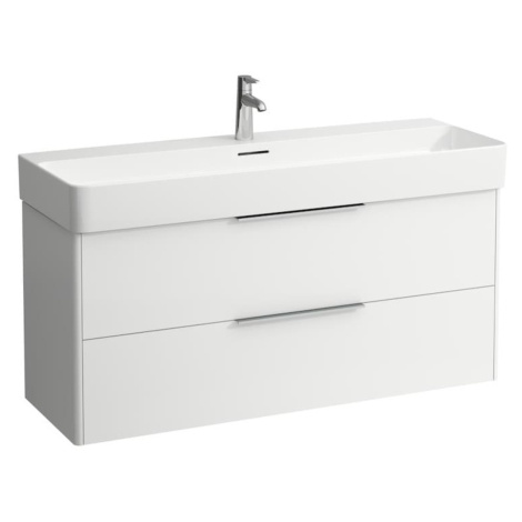 Kúpeľňová skrinka pod umývadlo Laufen Base 118x52,5x39 cm biela lesk H4024721102611