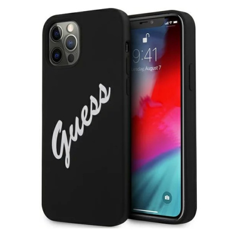 Kryt Guess GUHCP12LLSVSBW iPhone 12 Pro Max 6,7" black white hardcase Silicone Vintage (GUHCP12L
