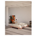 Svetloružová dvojlôžková posteľ z borovicového dreva s roštom 180x200 cm Japan – Karup Design