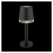 Solárna stolová lampa 36632 z plastu, čierna