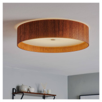 LED stropné svietidlo LARAwood L, orech, Ø 55 cm