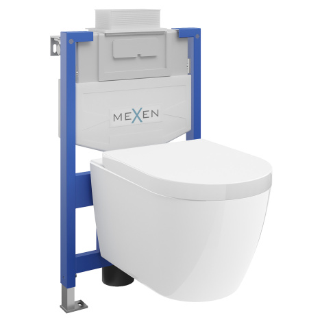 Mexen Fenix XS-U, podomietkový modul a závesné WC Rico so sedátkom s pomalým dopadom, biela, 685