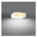 Biele stropné svietidlo so skleneno-textilným tienidlom 45x45 cm Kortez – Nice Lamps
