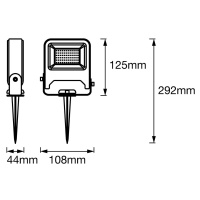 LEDVANCE Endura Garden Flood 10W LED reflektor