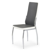 Sconto Jedálenská stolička SCK-210 sivá/biela/chróm