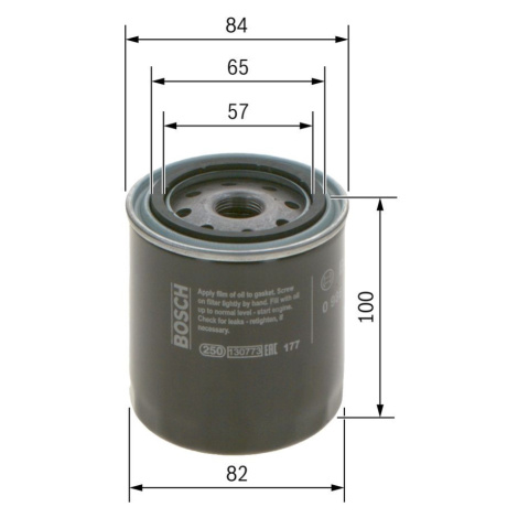Olejový filter BOSCH 0 986 452 023