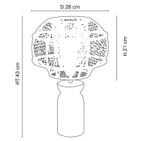 MARKET SET Stolná lampa Odyssée, výška 43 cm