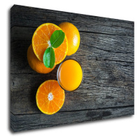 Impresi Obraz Pomaranče na šedom pozadí - 60 x 40 cm