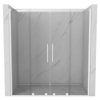 MEXEN/S - Velar Duo posuvné sprchové dvere 170, transparent, białe 871-170-000-02-20