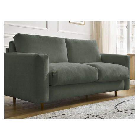 Zelená pohovka na každodenné spanie/rozkladacia 220 cm Cocoone – Bobochic Paris