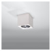 Biele stropné svietidlo 14x14 cm Duozone – Nice Lamps