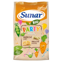 SUNAR BIO Party mix, hráškové a mrkvové detské chrumky 45 g