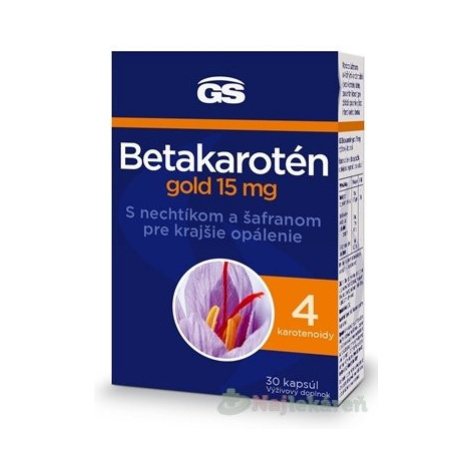 GS Betakarotén gold 15 mg s nechtíkom a šafranom 30 ks