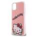 Plastové puzdro Hello Kitty na Apple iPhone 11 HKHCN61HKDSP IML Daydreaming Logo ružové