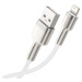 Dátový kábel Baseus Cafule Metal USB - Lightning  2,4A 2,0 m biely