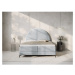 Svetlosivá boxspring posteľ s úložným priestorom 160x200 cm Sunrise – Cosmopolitan Design