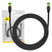 Kábel Baseus Braided network cable cat.8 Ethernet RJ45, 40Gbps, 1,5m (black)