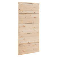vidaXL Stodolové dvere 100x208 cm masívna borovica