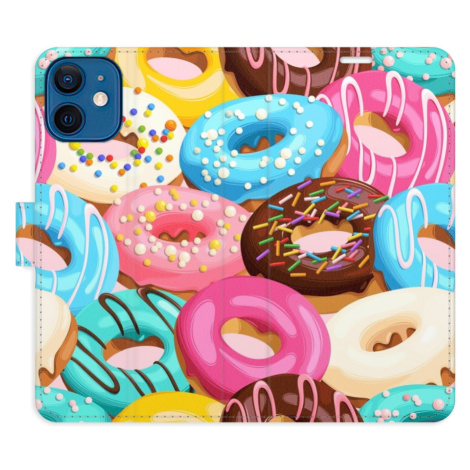 Flipové puzdro iSaprio - Donuts Pattern 02 - iPhone 12 mini