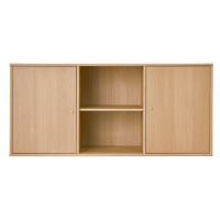 Nízka závesná komoda v dekore duba v prírodnej farbe 133x61 cm Mistral – Hammel Furniture