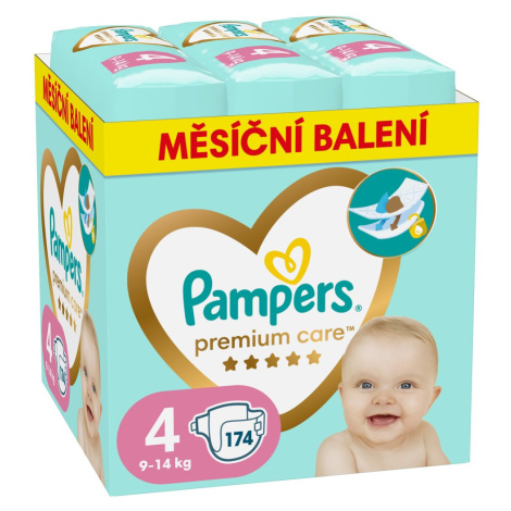 PAMPERS Plienky jednorázové Premium Care veľ. 4 (174 ks) 9-14 kg - mesačné balenie