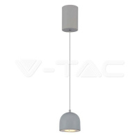 8,5W LED závesná lampa ?100 šedá 3000K 850lm VT-7794 (V-TAC)