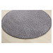 Kusový koberec Capri šedý kruh - 160x160 (průměr) kruh cm Vopi koberce