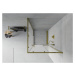 MEXEN - Rio sprchovací kút štvorec 70 x 70, dekor, zlatá 860-070-070-50-30