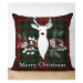 Súprava 4 vianočných obliečok na vankúš a behúň na stôl Minimalist Cushion Covers Tartan Christm