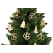 mamido Vianočné vianočné gule drevené vianočné stromčeky sob vianočný stromček dekorácie 12 kuso