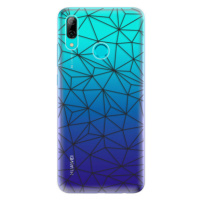 Odolné silikónové puzdro iSaprio - Abstract Triangles 03 - black - Huawei P Smart 2019