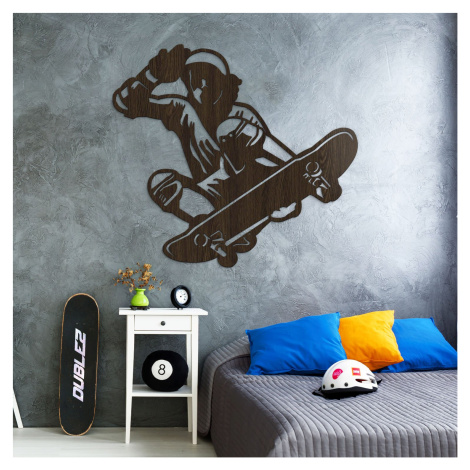 Štýlový obraz do detskej izby -  Skateboardista, Wenge