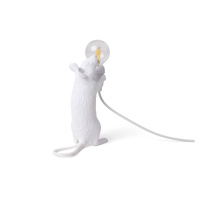 Stolová LED lampa Mouse Lamp USB stojacia biela