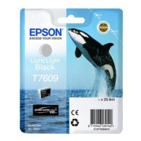 Epson T7609 T76094010 svetle čierna (light black) originálna cartridge