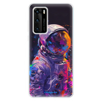 Odolné silikónové puzdro iSaprio - Neon Astronaut - Huawei P40