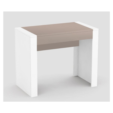 Písací stôl rea jamie - cappuccino/biela DRE