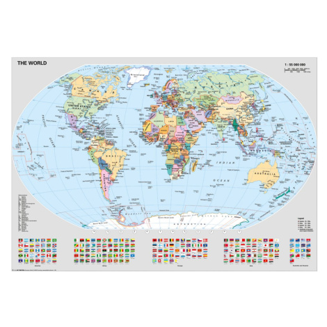 Ravensburger Puzzle Politická mapa sveta s vlajkami 1000 dielikov