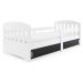 Expedo Detská posteľ CLASA, 80x160, biela/čierna