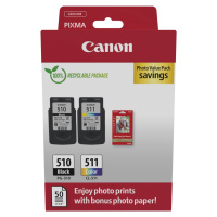 Canon PG-510/CL-511/GP-501 2970B017 farebná (color) sada originálne cartridge + fotopapier