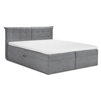 Sivá dvojlôžková posteľ Mazzini Beds Echaveria, 180 x 200 cm