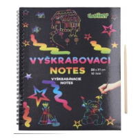 Škrabací notes dúhový 10 listov v sáčku 28x21cm