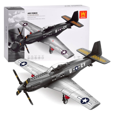 Stavebnica technické lietadlo bojový P-51 Fighter 258 dielov