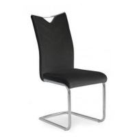 Jedálenská stolička Porpos (čierná, strieborná)