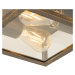 Vintage stropné svietidlo starožitné zlaté IP44 2-svetlo - Charlois