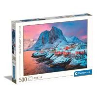 Clementoni - Puzzle 500 Dedinka Hamnoy