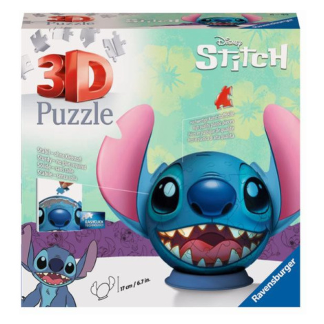 Ravensburger Puzzle-Ball Disney: Stitch s ušami 72 dielikov